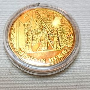 911 Memorial Gold color Coin